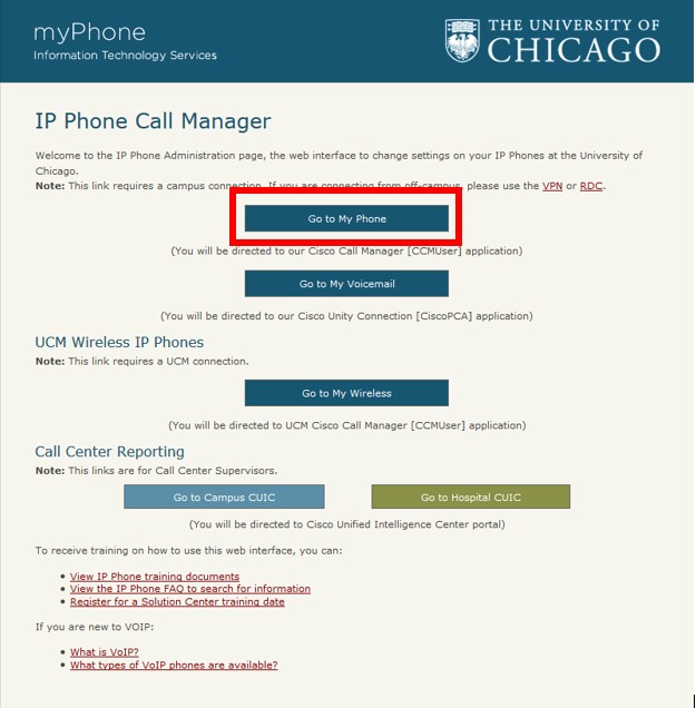 MyPhone login page