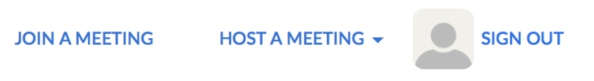 Join or host a meeting buttons