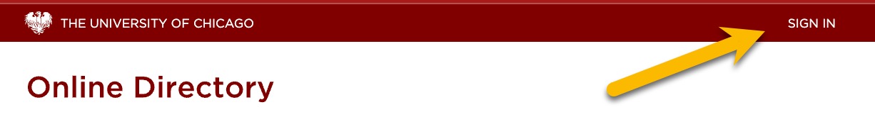 Directory Sign In Button Highlighted 