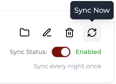 sync now
