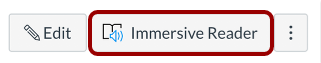 The Immersive Reader button