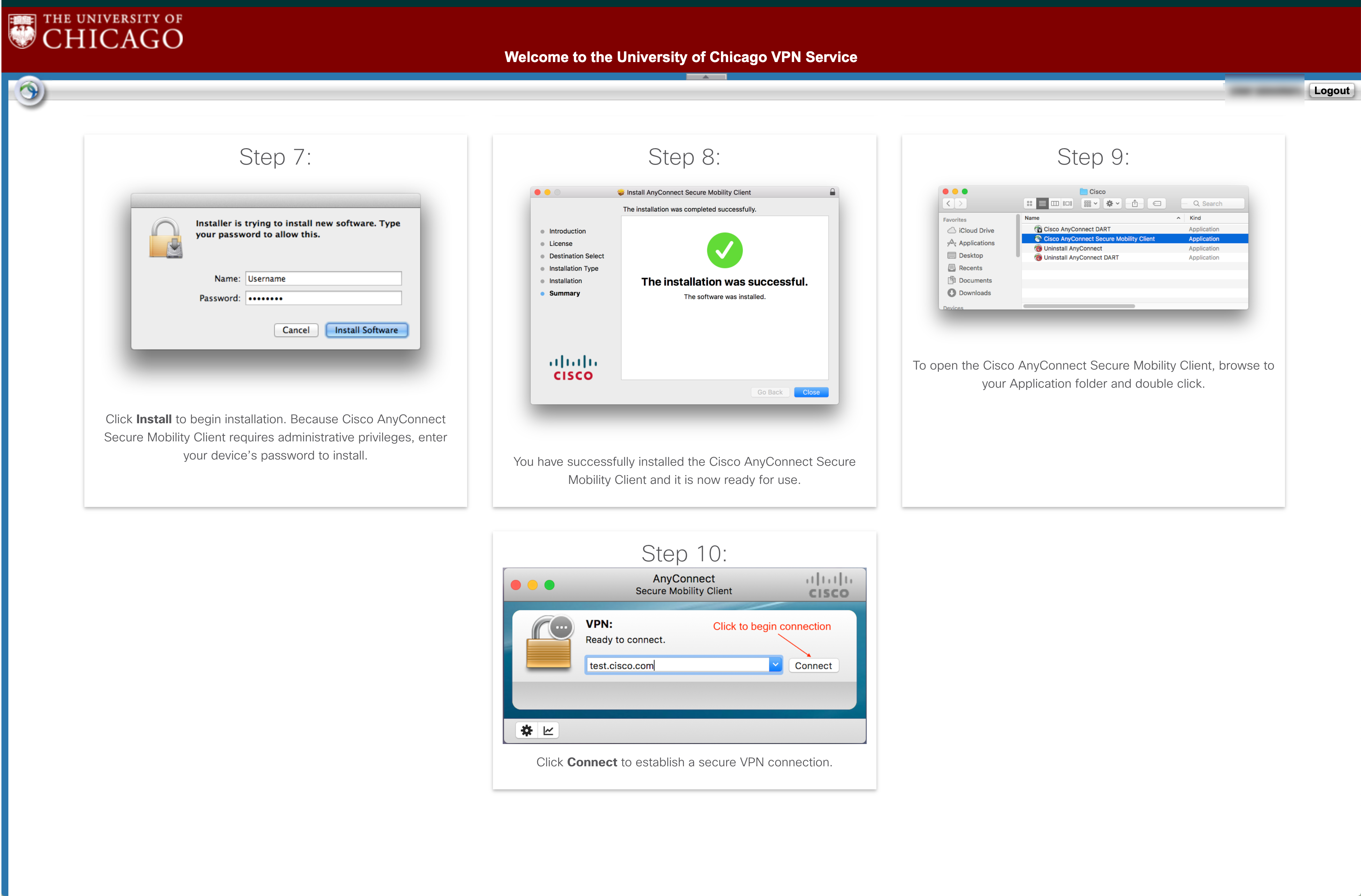 installation steps 7-10