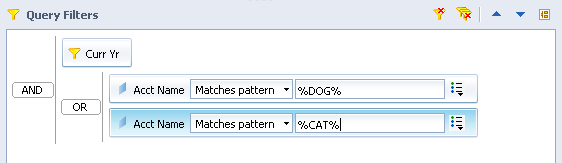 Tnested matching filters