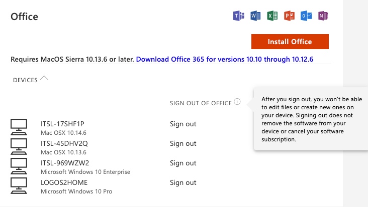 IT Knowledge - Deactivate Apps in Microsoft 365 - Services Portal