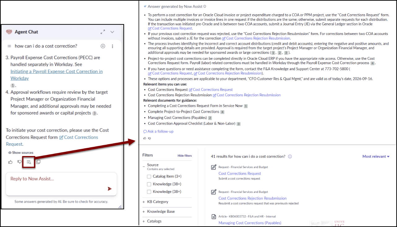 chat window expanded search