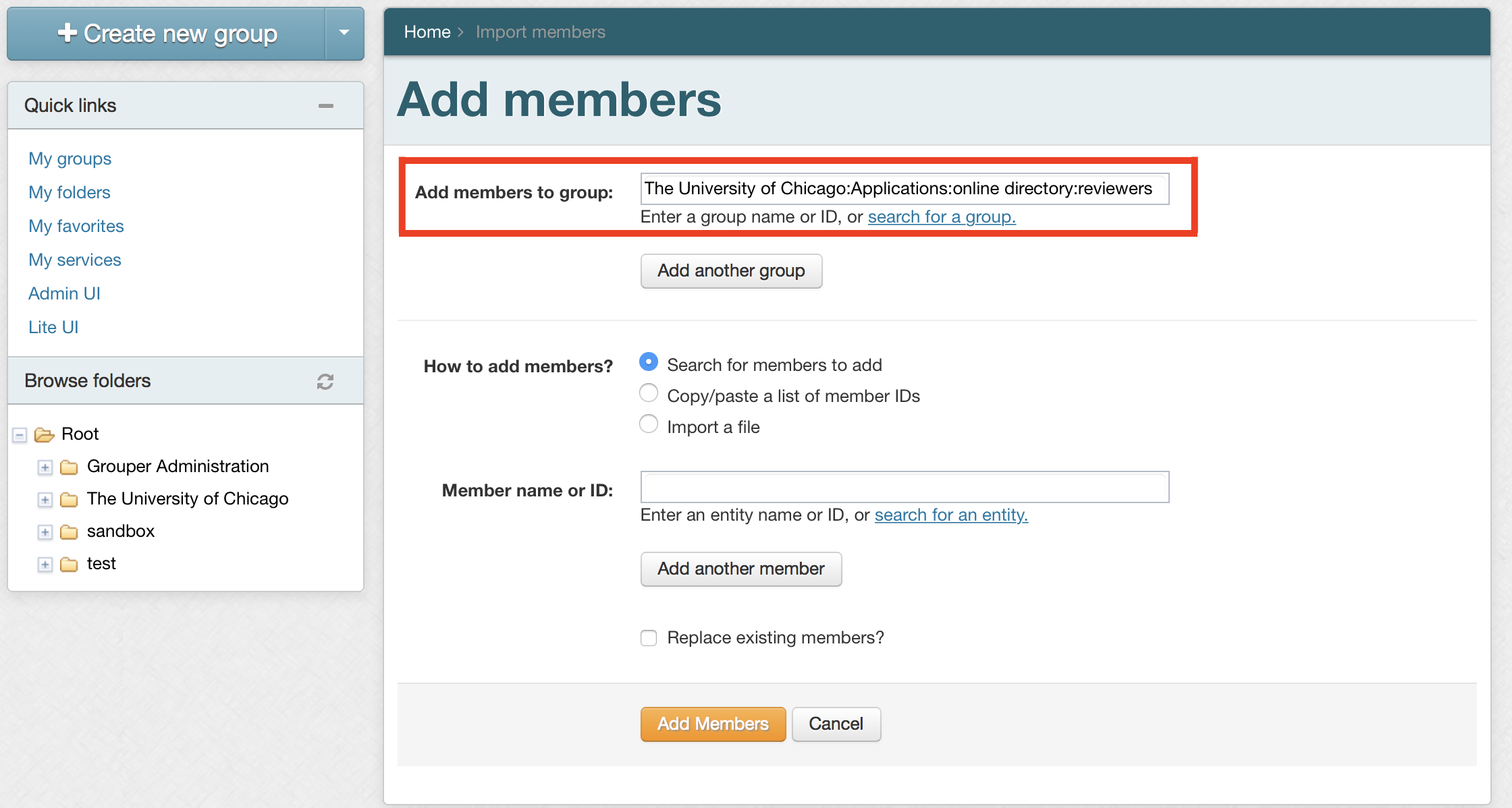 Confirm the Import Path box highlighted