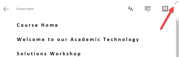 The Full Screen Button