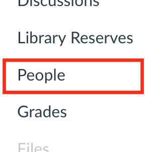 Course Navigation Menu