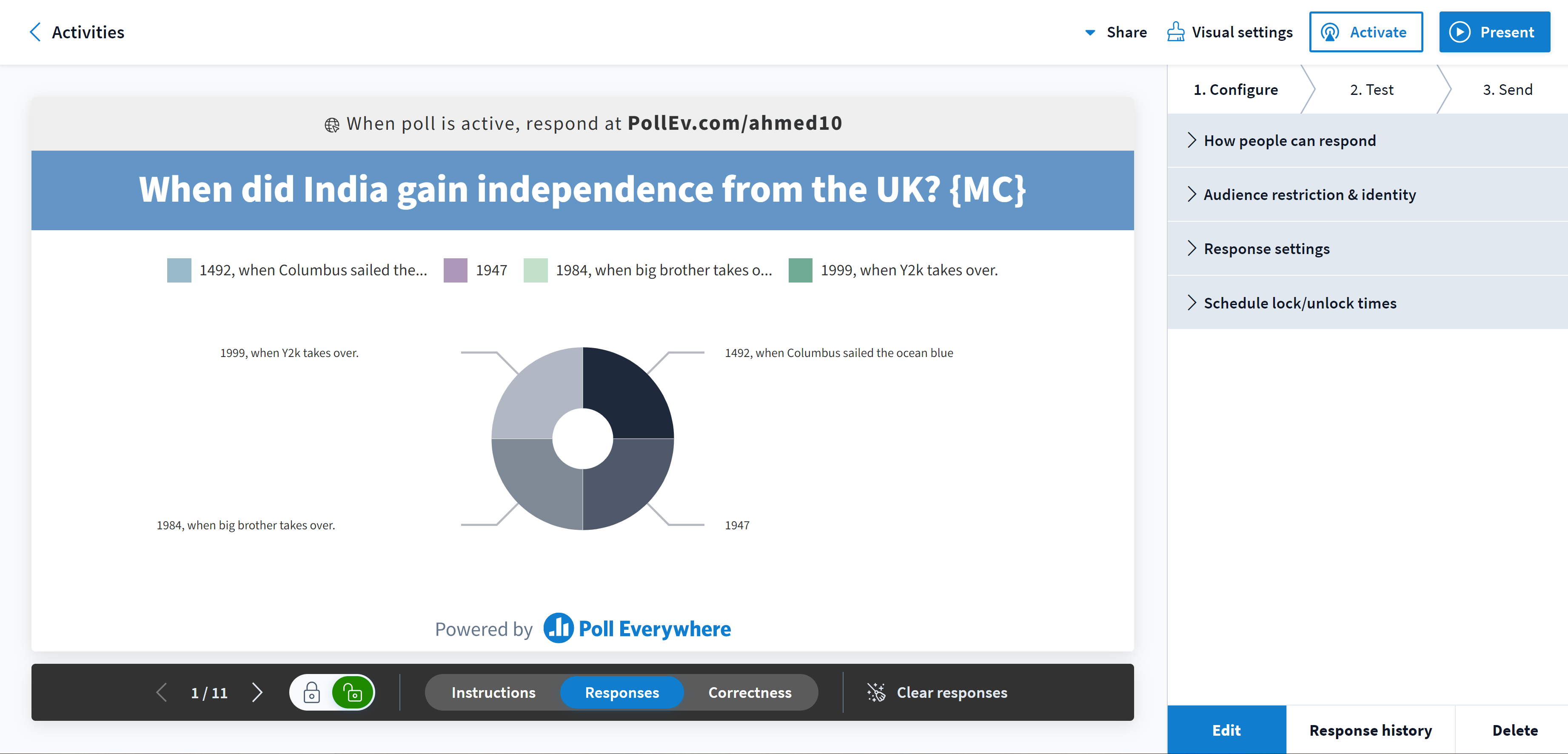 Leaderboard Option – Poll Everywhere