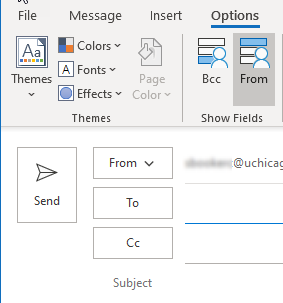 Sender's (From) Email Address Option