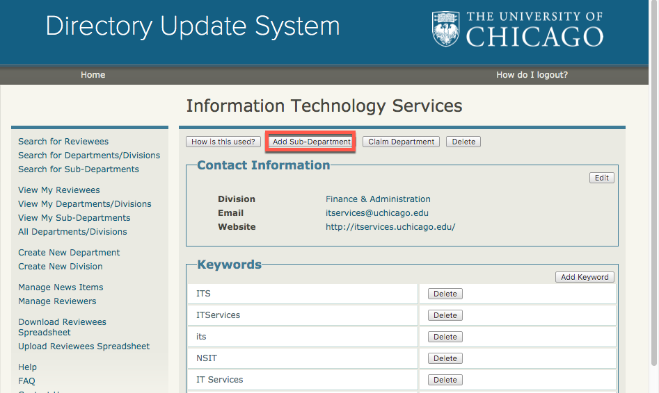 IT Services Knowledge - Directory Reviewer: Add a Sub-Department ...