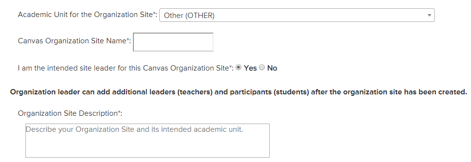 Other Selection Options