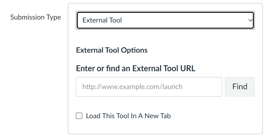 External Tool dialog box