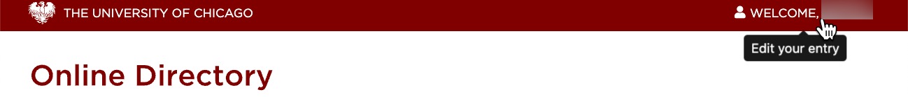Welcome Button Highlighted