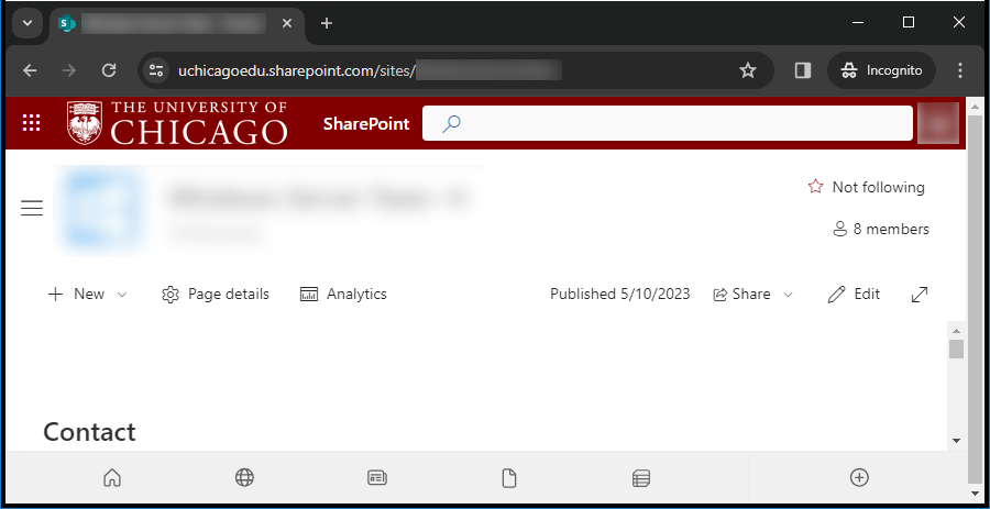 SharepointSite.png SharePoint Site Success