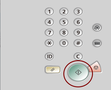 Canon MFP number keypad for copying and printing