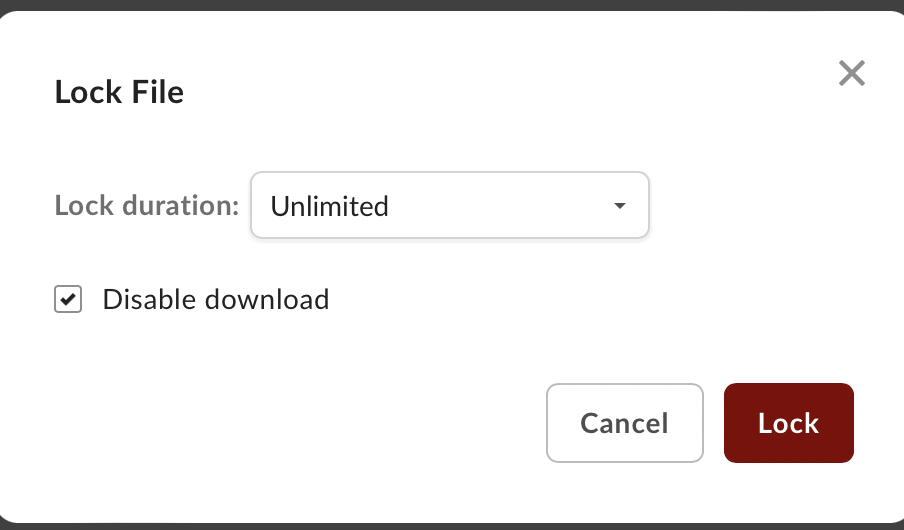 set limitations on file downloads