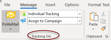 Politemail Flag Tracking Option with Tracking On