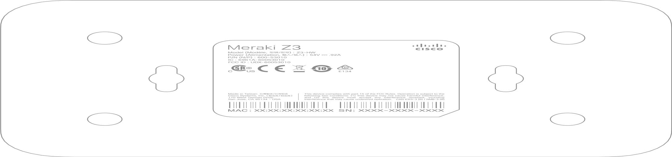 Meraki Z3 Bottom Panel