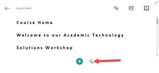 The Play Settings button.