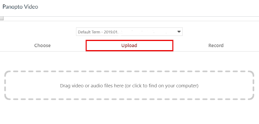 Upload Tab